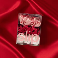 Pure Silk Large Scrunchies - Rosy, , large, image6