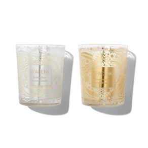 Shimmering Spice and Winter Pine Scented Candle Duo Set