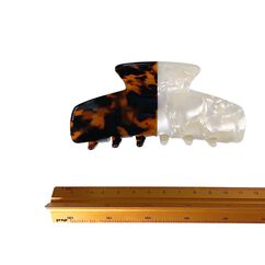 Lora XL Clip in Ivory Tortoiseshell, , large, image4
