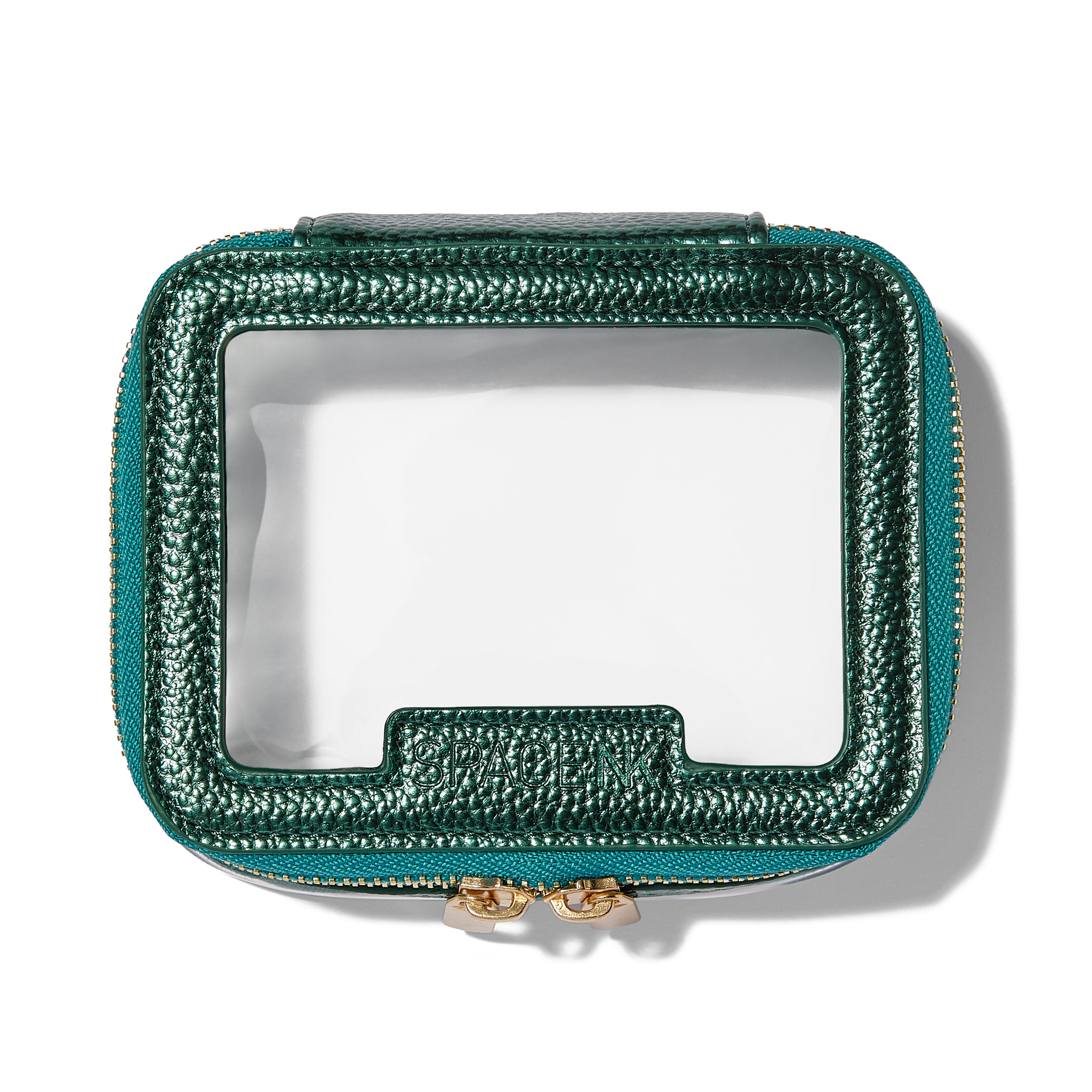 Space NK Mini Travel Bag Metallic Green