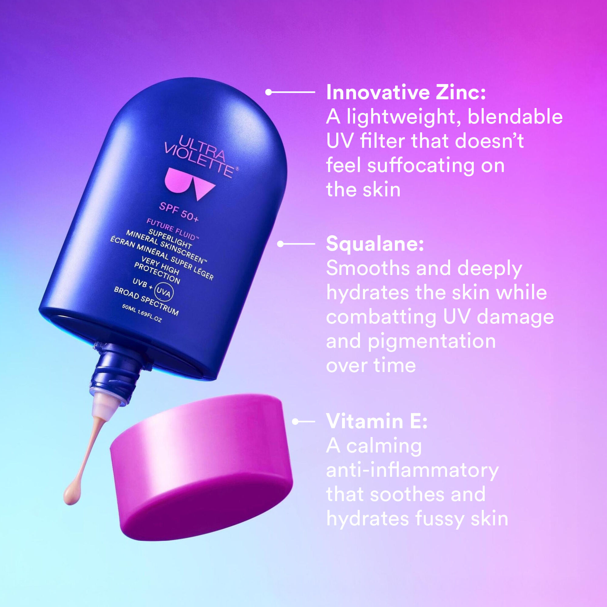 Ultra Violette Future Fluid SPF50+ Superlight Mineral Skinscreen
