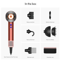 Limited Edition Supersonic Nural™ Hairdryer (Strawberry Bronze/Blush Pink), , large, image2