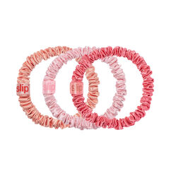Pure Silk Skinny Scrunchie Trio &ndash; Sherbet, , large, image2