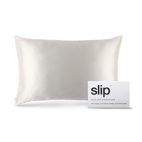Silk Pillowcase - Queen Standard, WHITE, large, image1