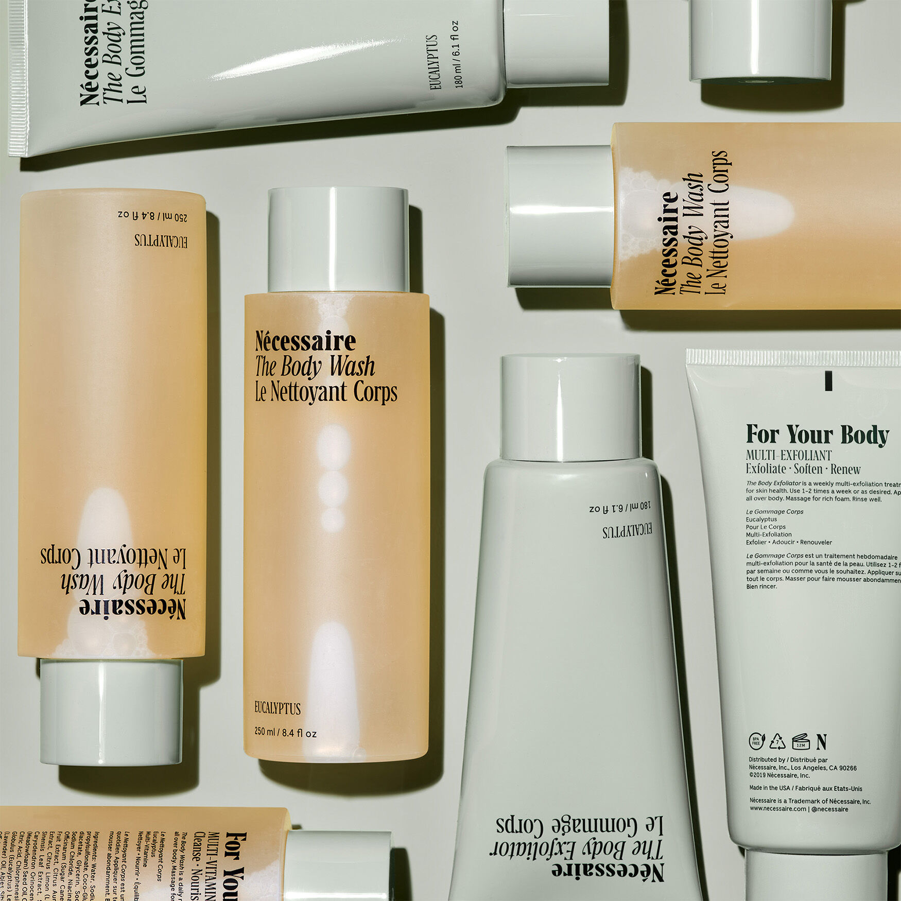 BODY EXFOLIATOR & SPACECELLSセット Nécessaire The Body Exfoliator Eucalyptus | Space NK
