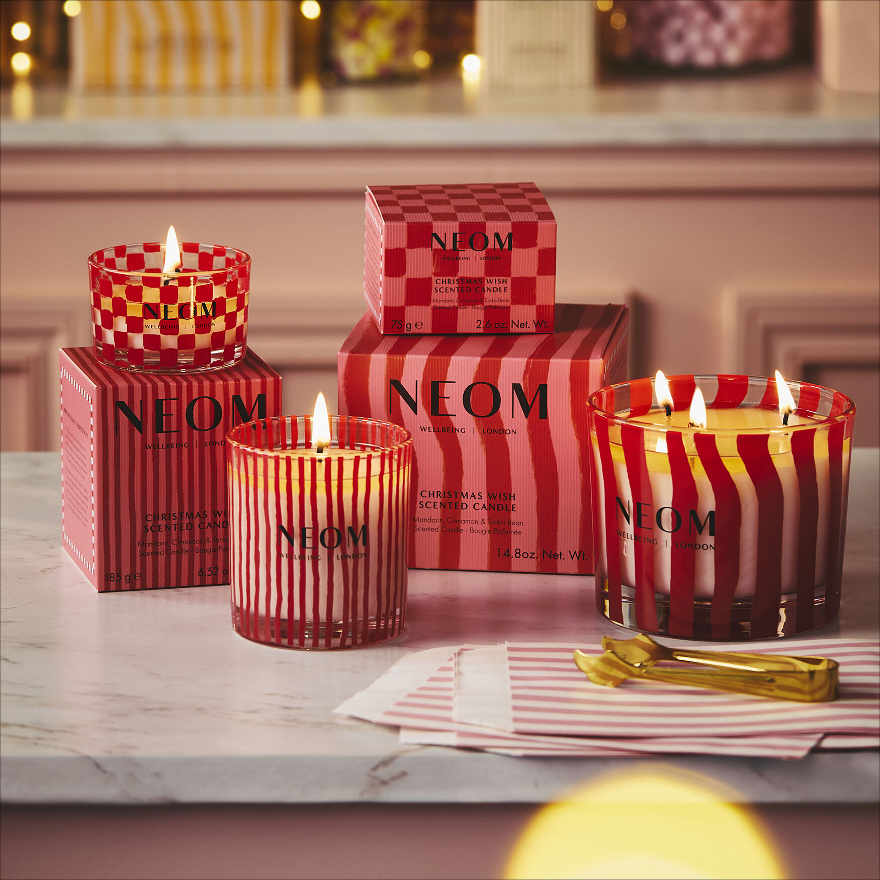 Neom Christmas Wish Scented 3 Wick Candle | Space NK