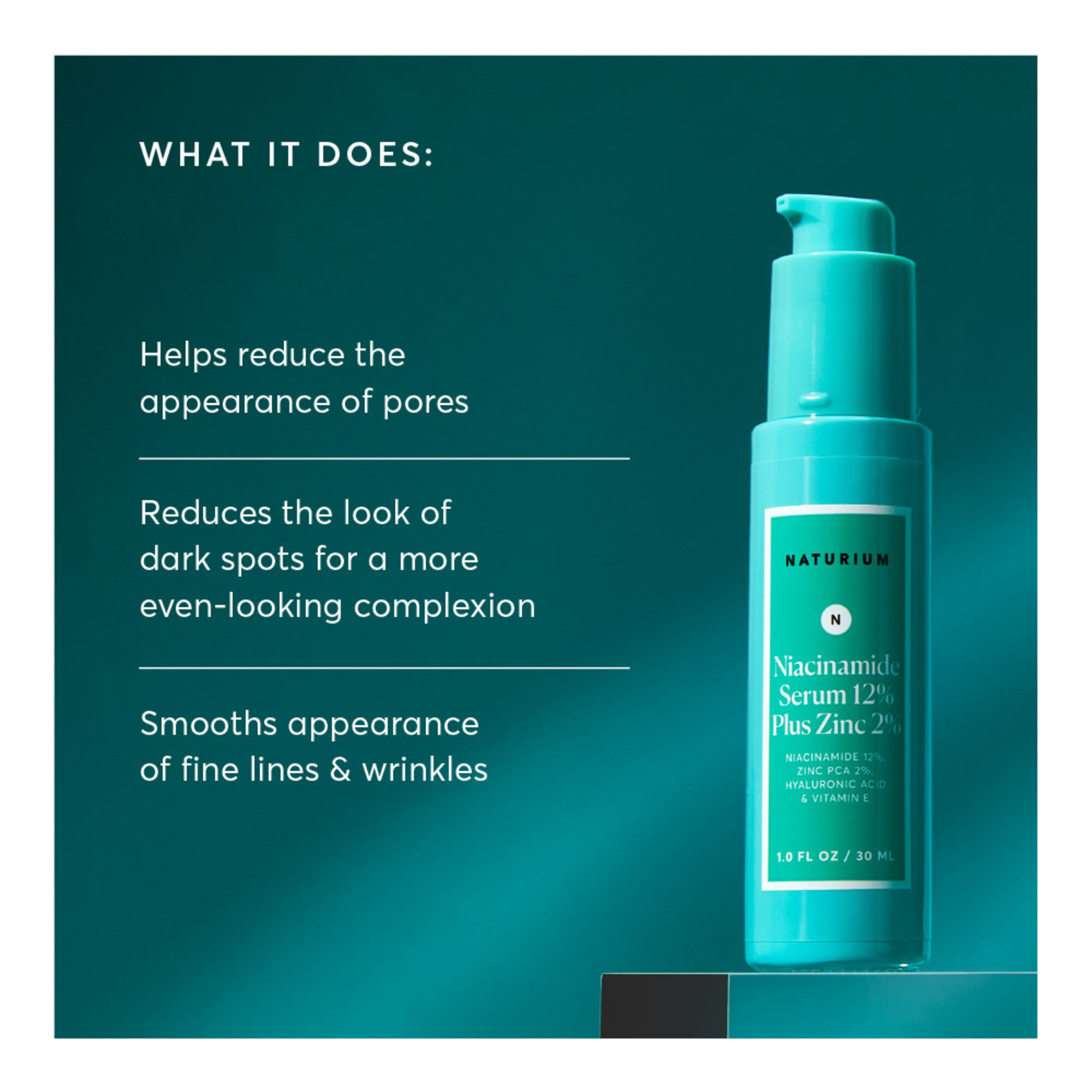 NATURIUM Niacinamide Serum 12% Plus Zinc 2% | Space NK