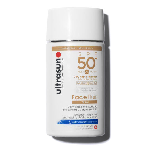 Fluide pour le visage SPF50+ teinté miel, , large, image1