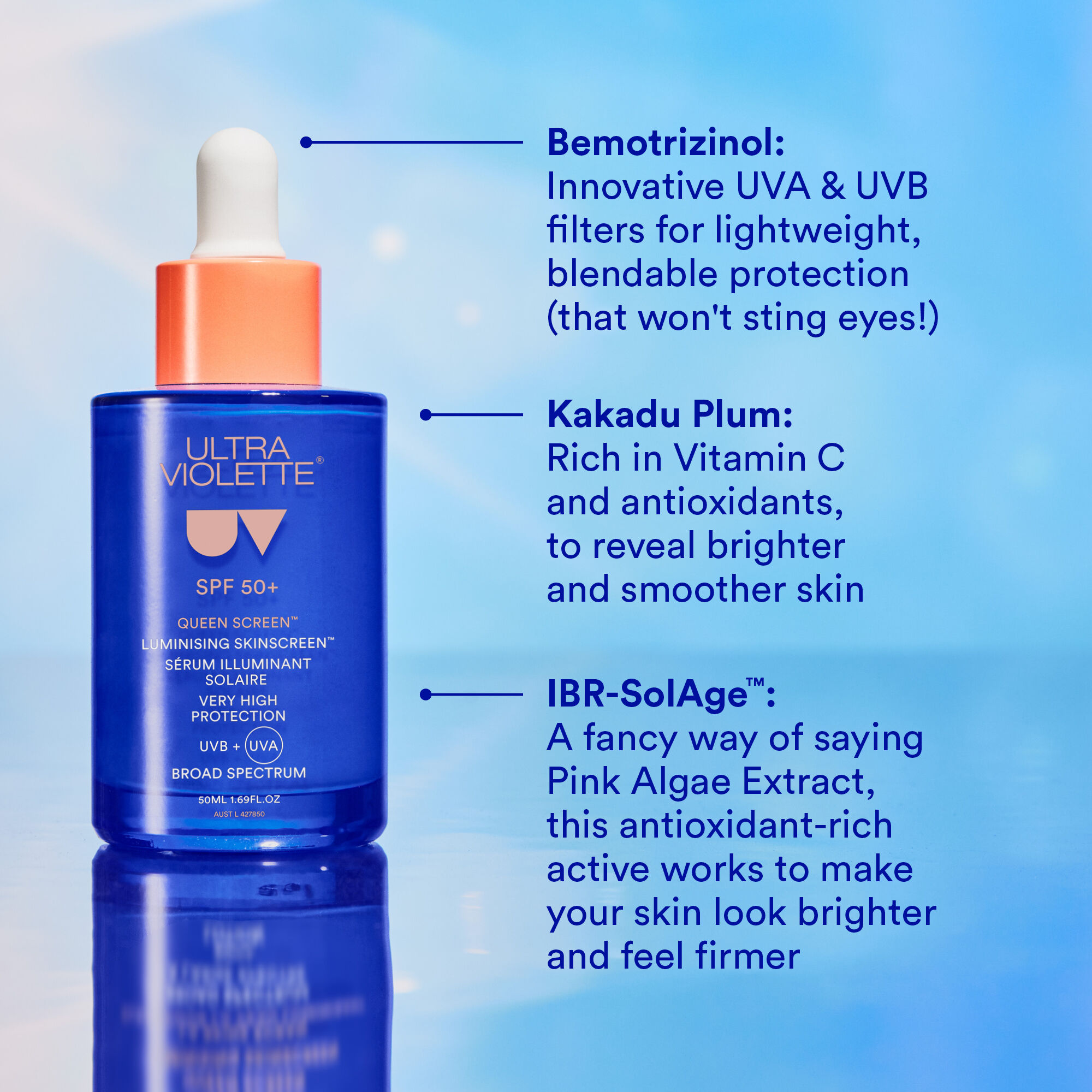 Ultra Violette Queen Screen SPF 50+ Luminising Serum SKINSCREEN
