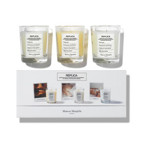 Set trio de bougies répliques