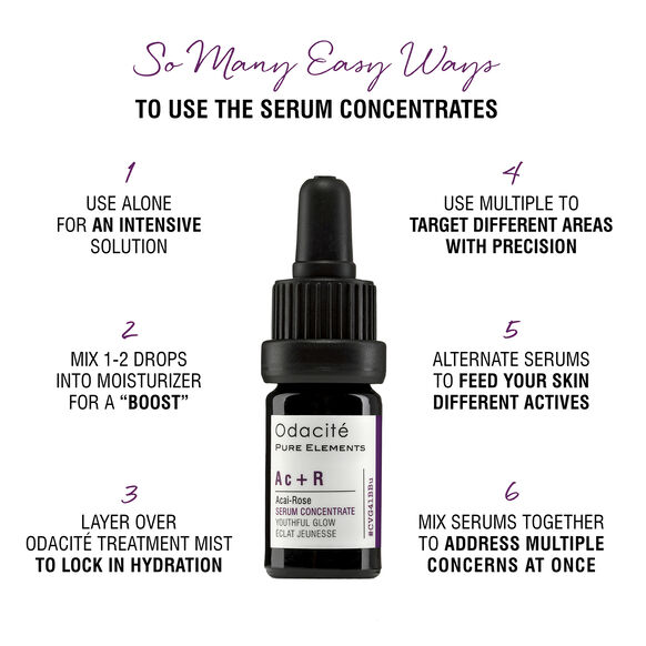 Ac+R Youthful Glow Serum Concentrate (Acai + Rose), , large, image5