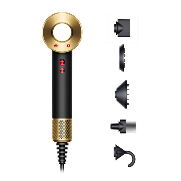 Supersonic™ Hairdryer (Onyx/Gold), , large, image1