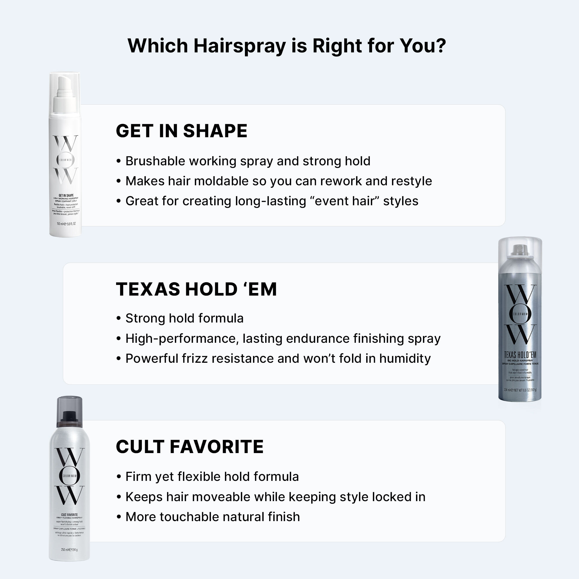 Color Wow Get In Shape 2 In 1 Working Hairspray | Space NK