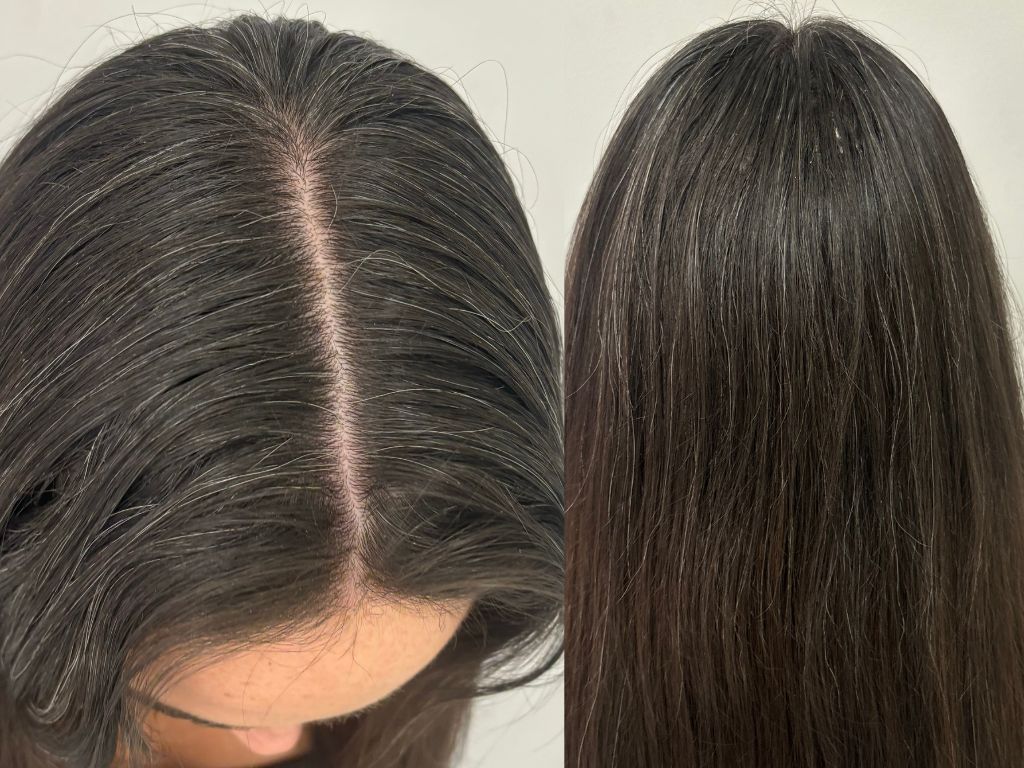 Ella at the end of her K18 hair serum journey Ella at the end of her K18 hair serum journey