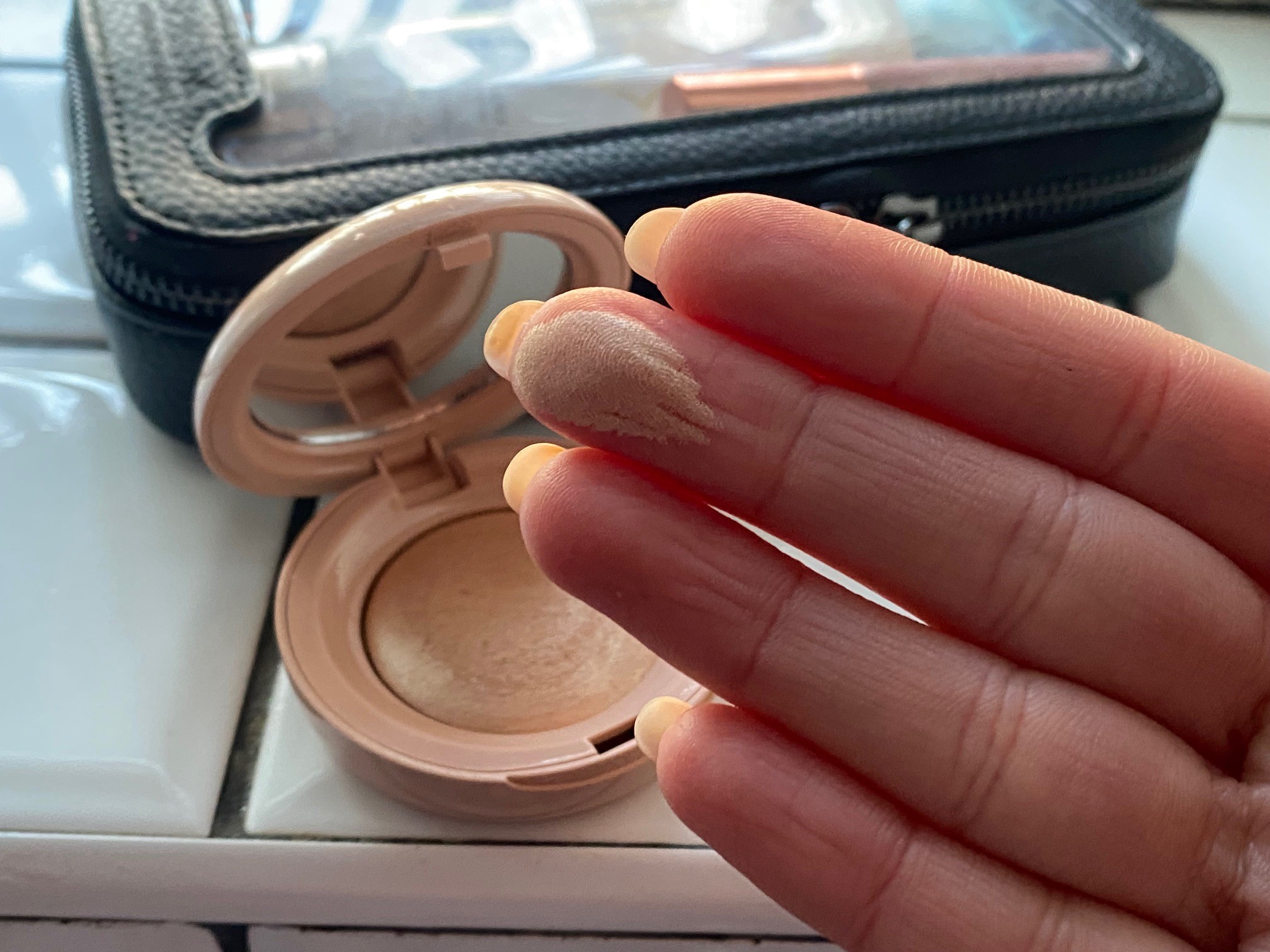 Rare Beauty Highlighter Swatch | Space NK Rare Beauty Highlighter Swatch | Space NK