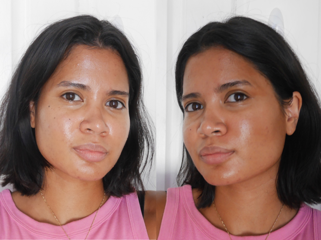 Before and After Rare Beauty Bronzer Always Sunny | Space NK Before and After Rare Beauty Bronzer Always Sunny | Space NK