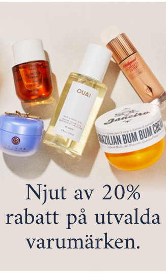 Njut av 20% rabatt på utvalda varumärken