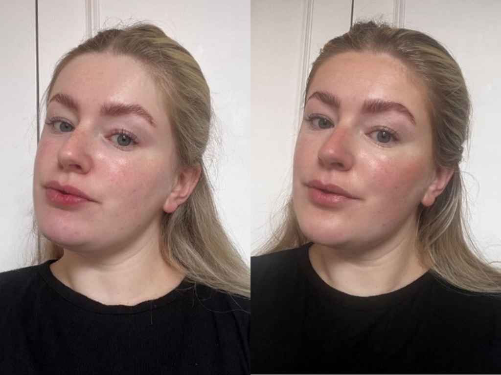 Before and After Rare Beauty Bronzer Happy Sol | Space NK