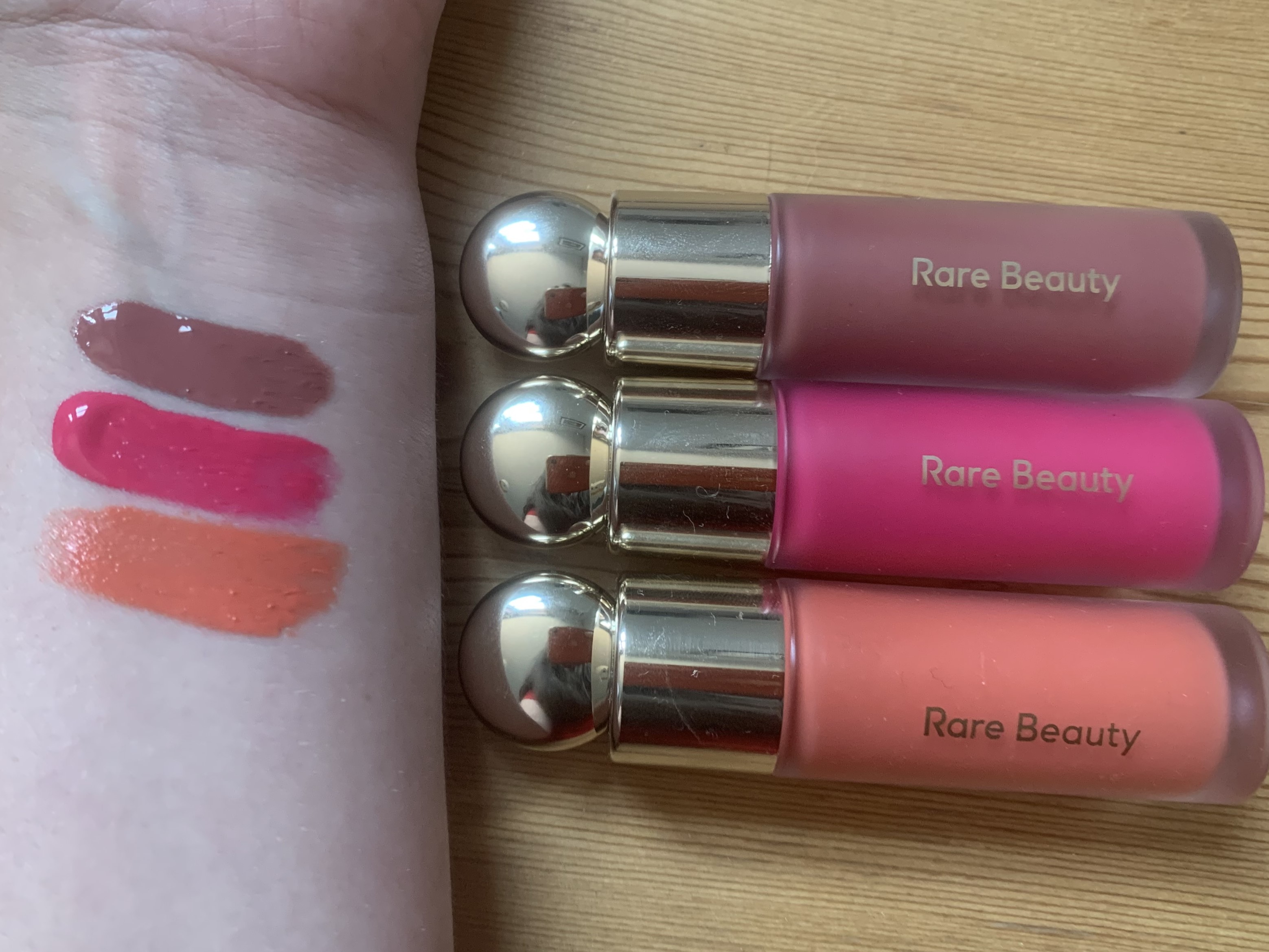 Rare Beauty Liquid Blush Swatch | Space NK