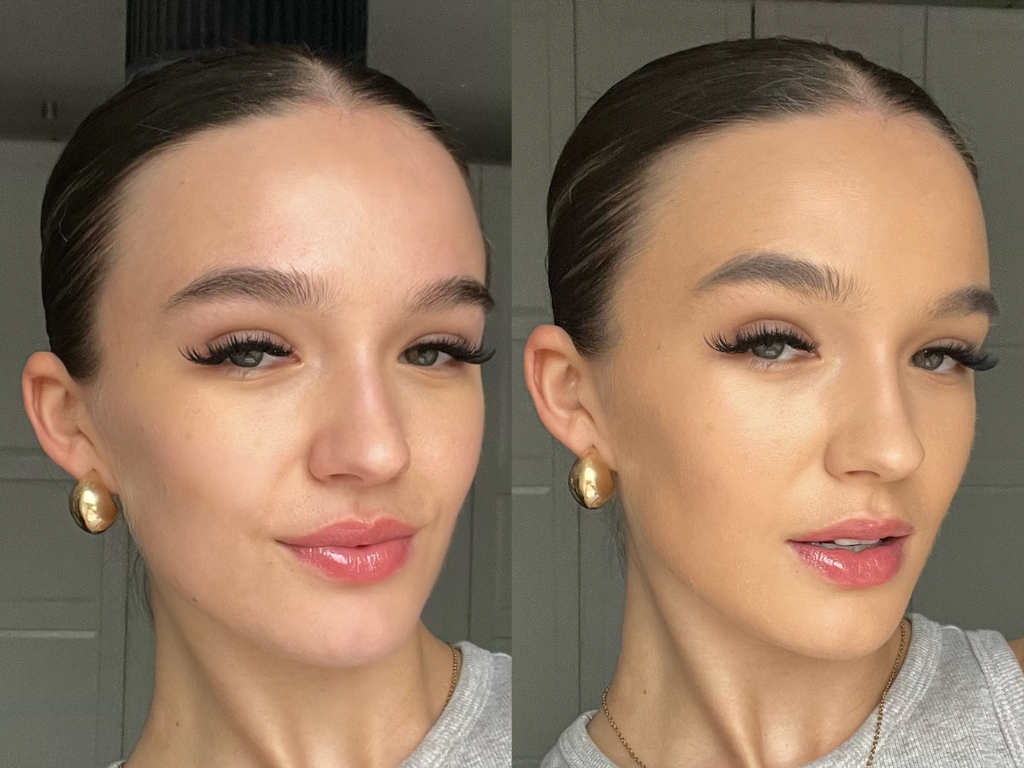 Grace before and after NARS Light Reflecting Foundation | Space NK