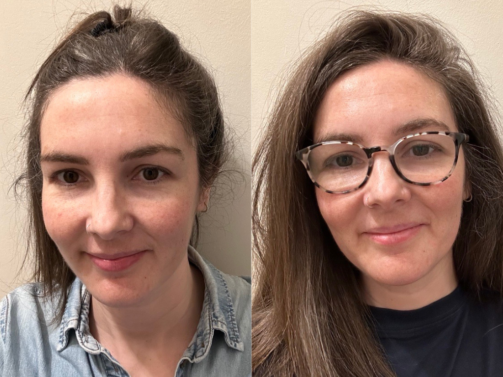 Before and after Laneige Bouncy and Firm Sleeping Mask | Space NK