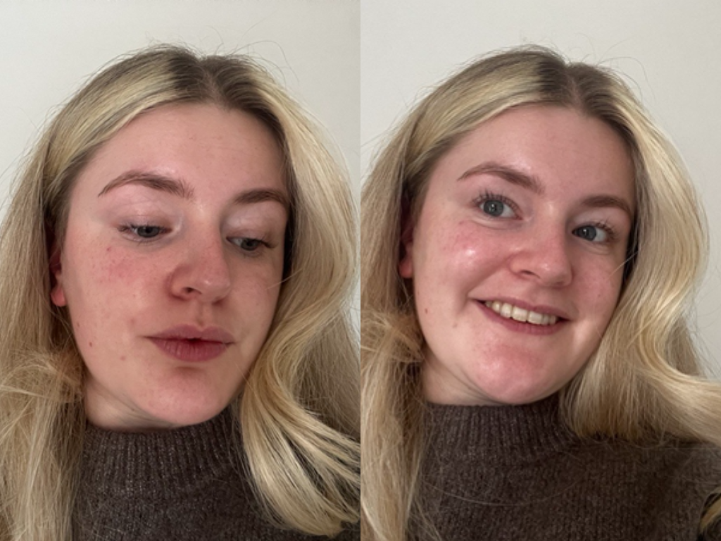 Before and after Sisley Black Rose Cream Mask | Space NK