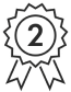 Second prize ribbon