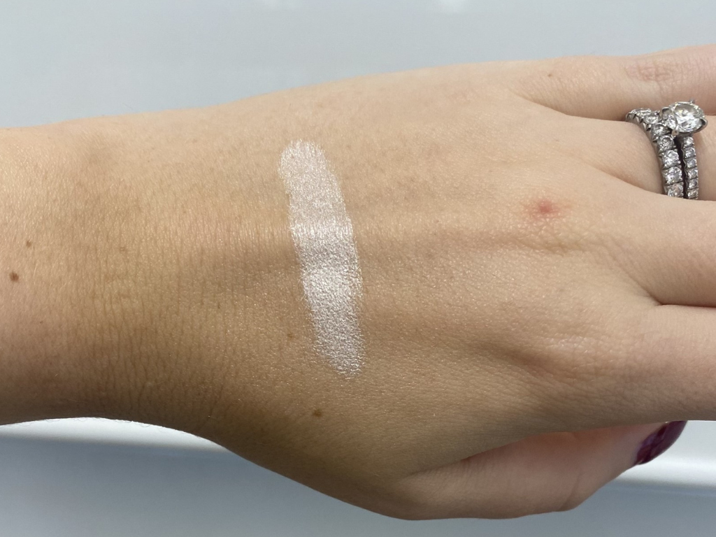 Rare Beauty Highlighter Enlighten Swatch | Space NK Rare Beauty Highlighter Enlighten Swatch | Space NK