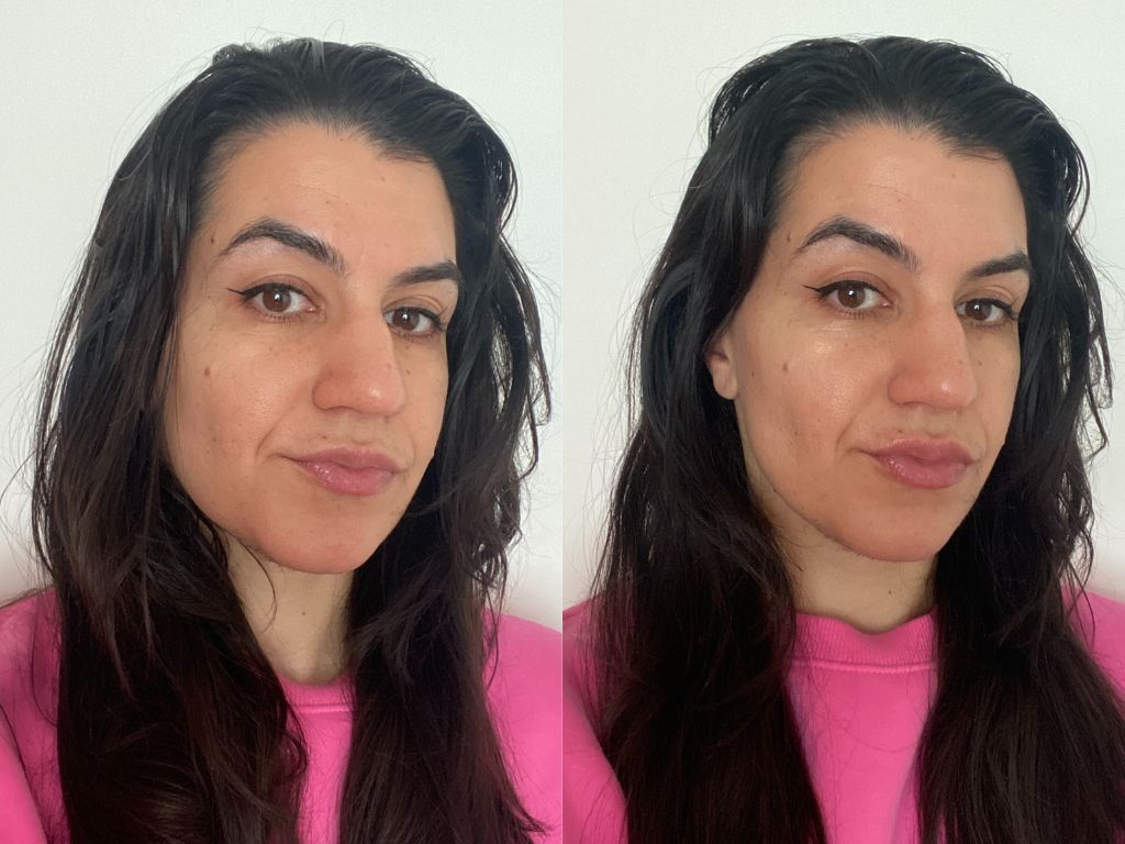 Before and after Tatcha SPF | Space NK