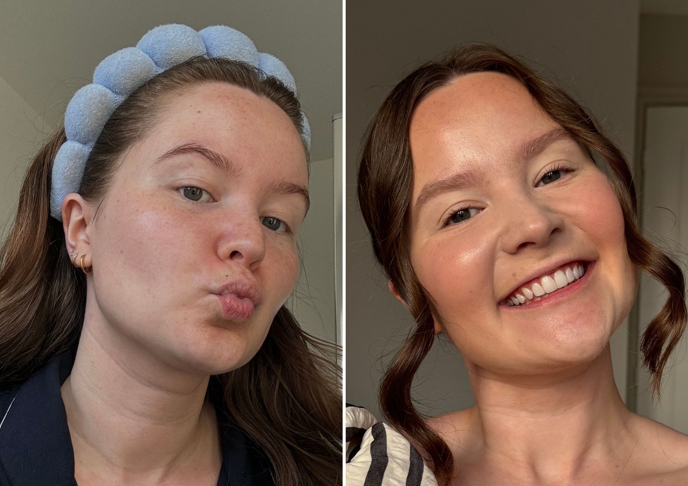 Charlotte Tilbury Airbrush Flawless Foundation review | Emily before & after