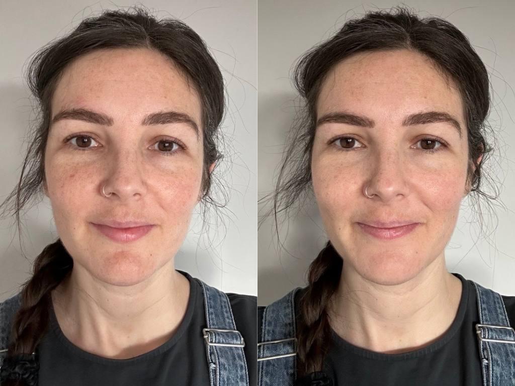 Before and after Erborian Super BB Concealer | Space NK