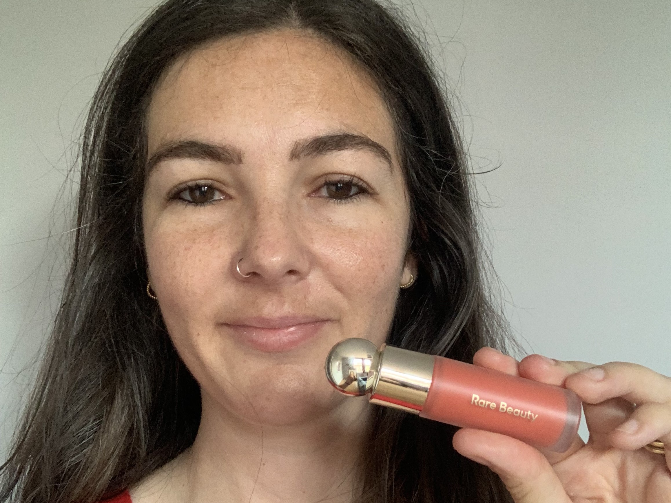 Rare Beauty Soft Pinch Liquid Blush in Joy Review | Space NK