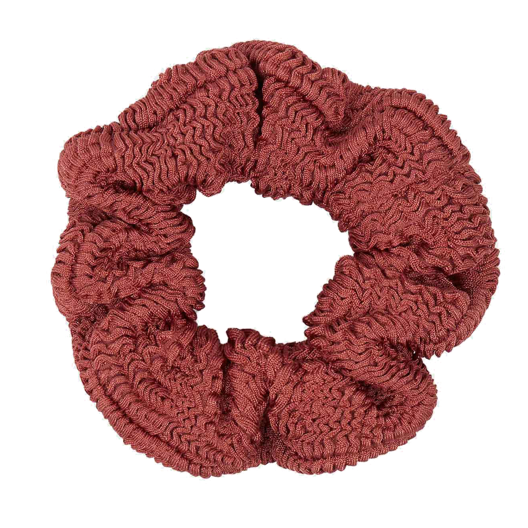 Hunza G Original Crinkle™ Scrunchie in Metallic Rosewood