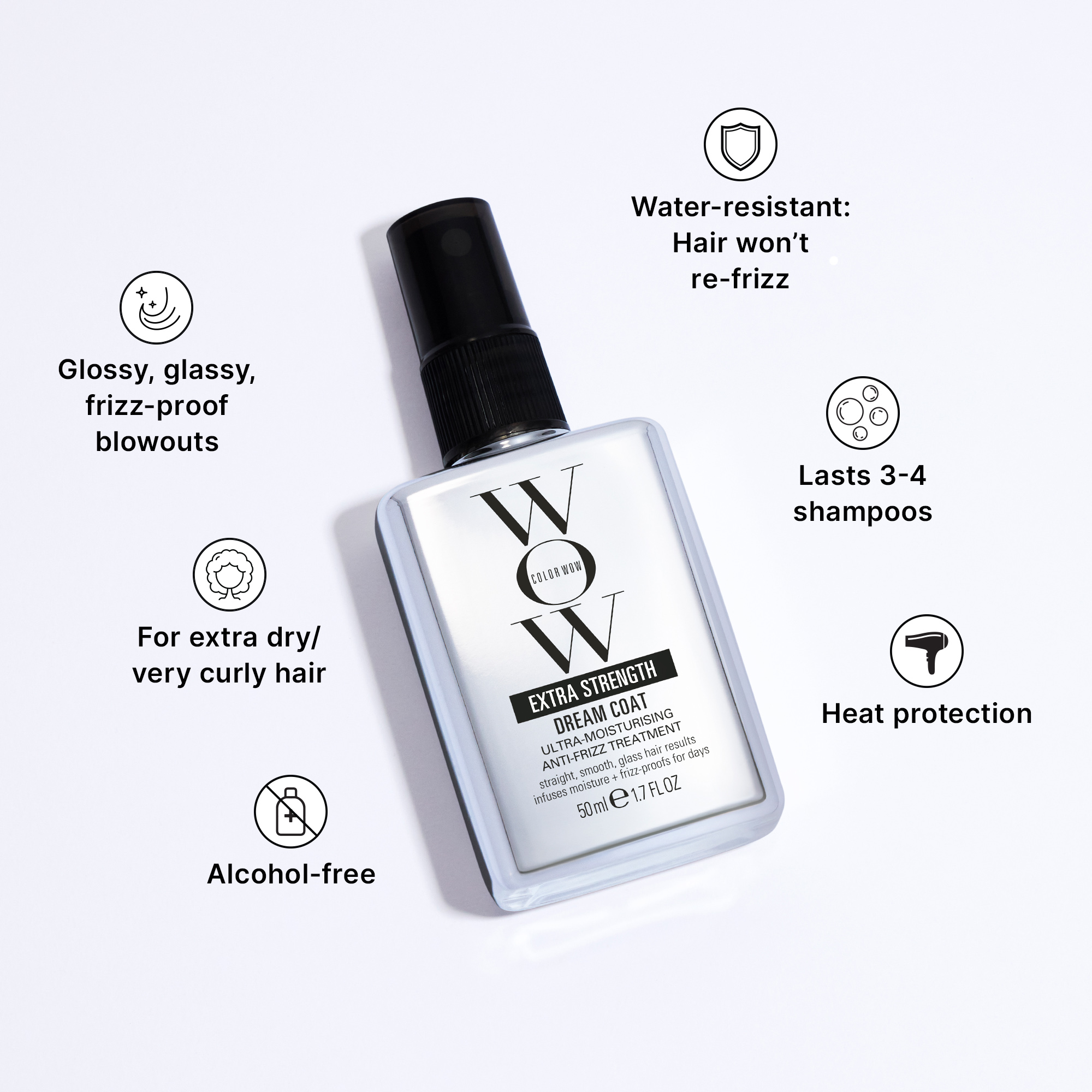 美容液 WOW 250 Color Wow Extra Strength Dream Coat (50ml, 200ml) | Space NK
