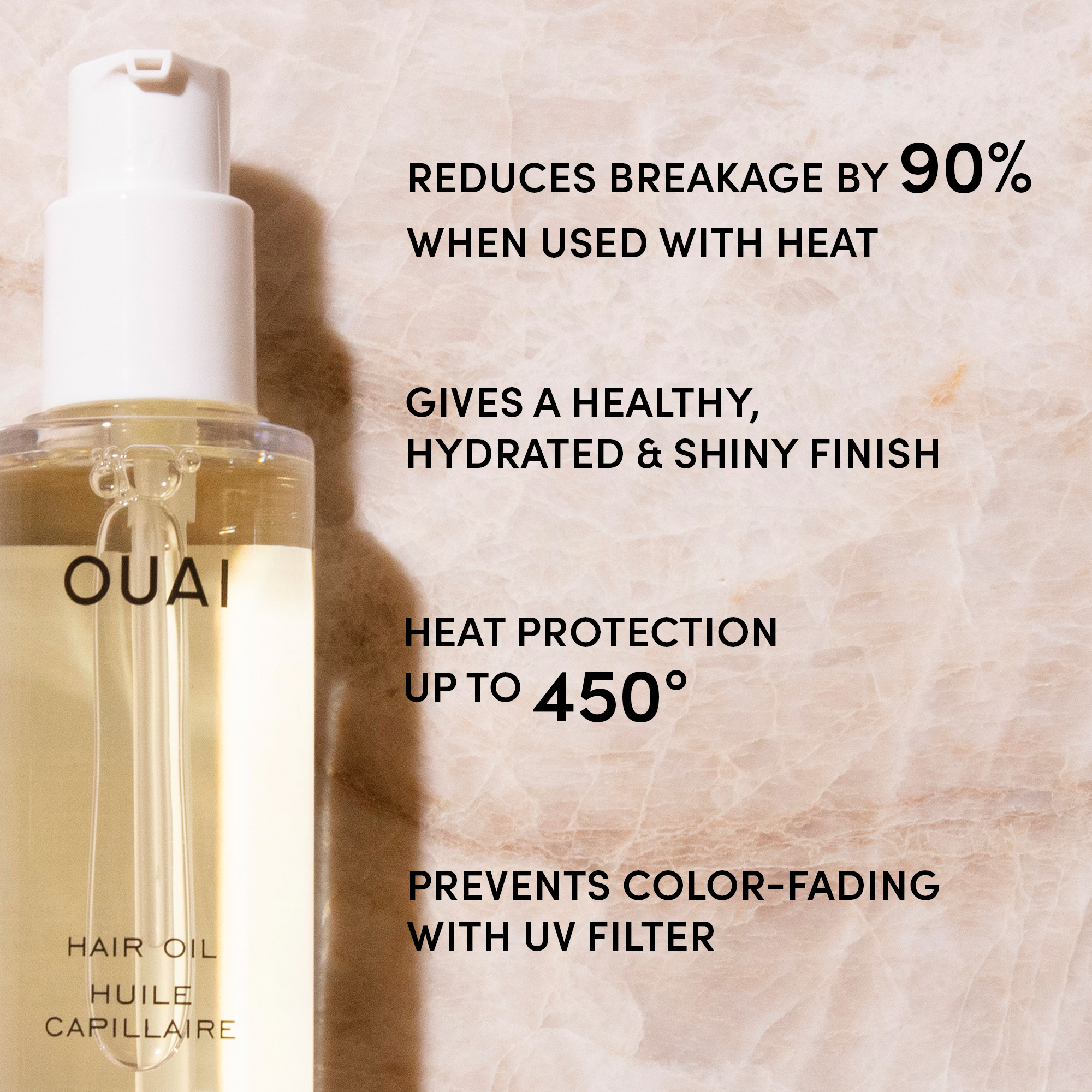 OUAI Hair Oil | Lightweight Shine & Heat Protection | Space NK