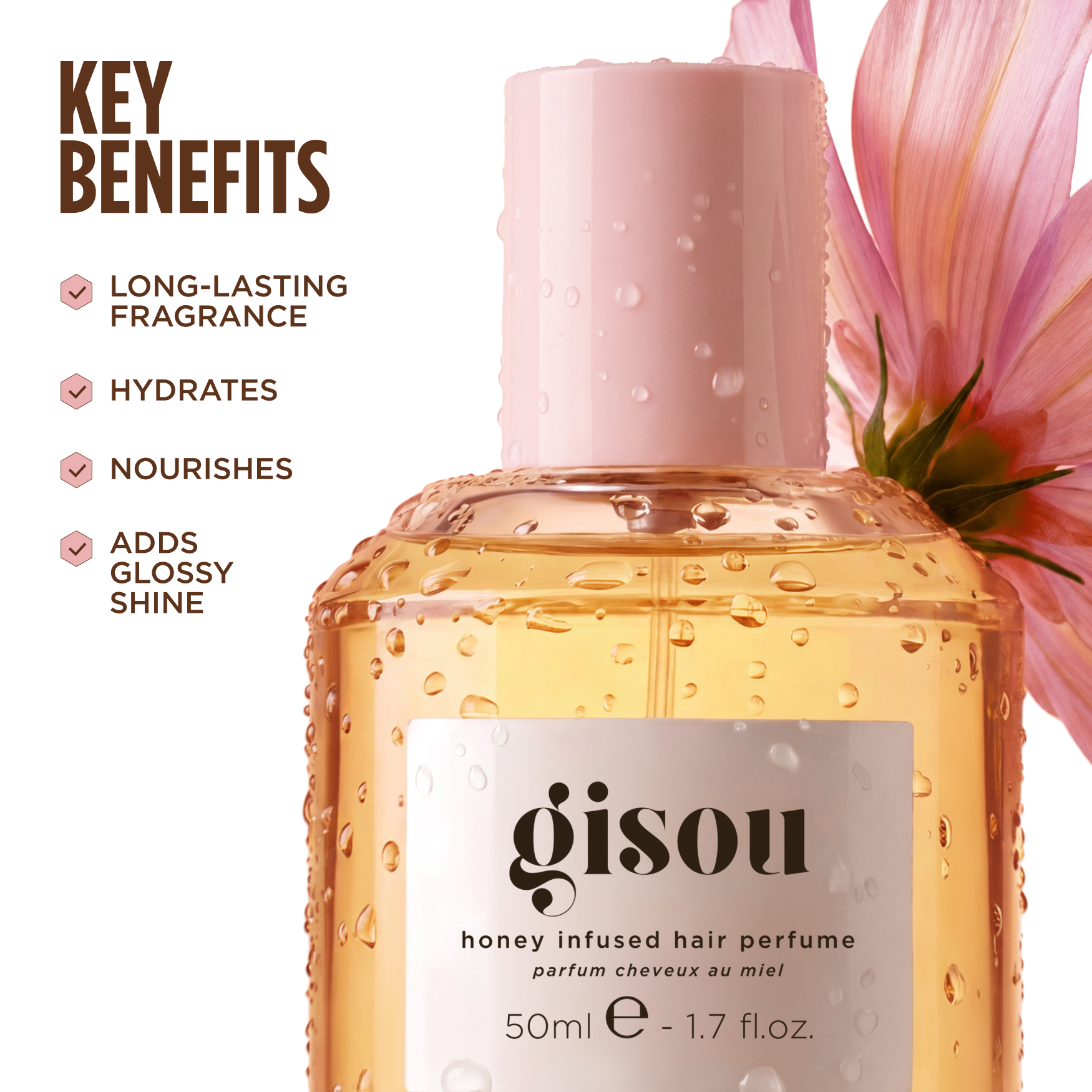 Gisou Honey Infused Hair Perfume - Wildflower Honey | Space NK