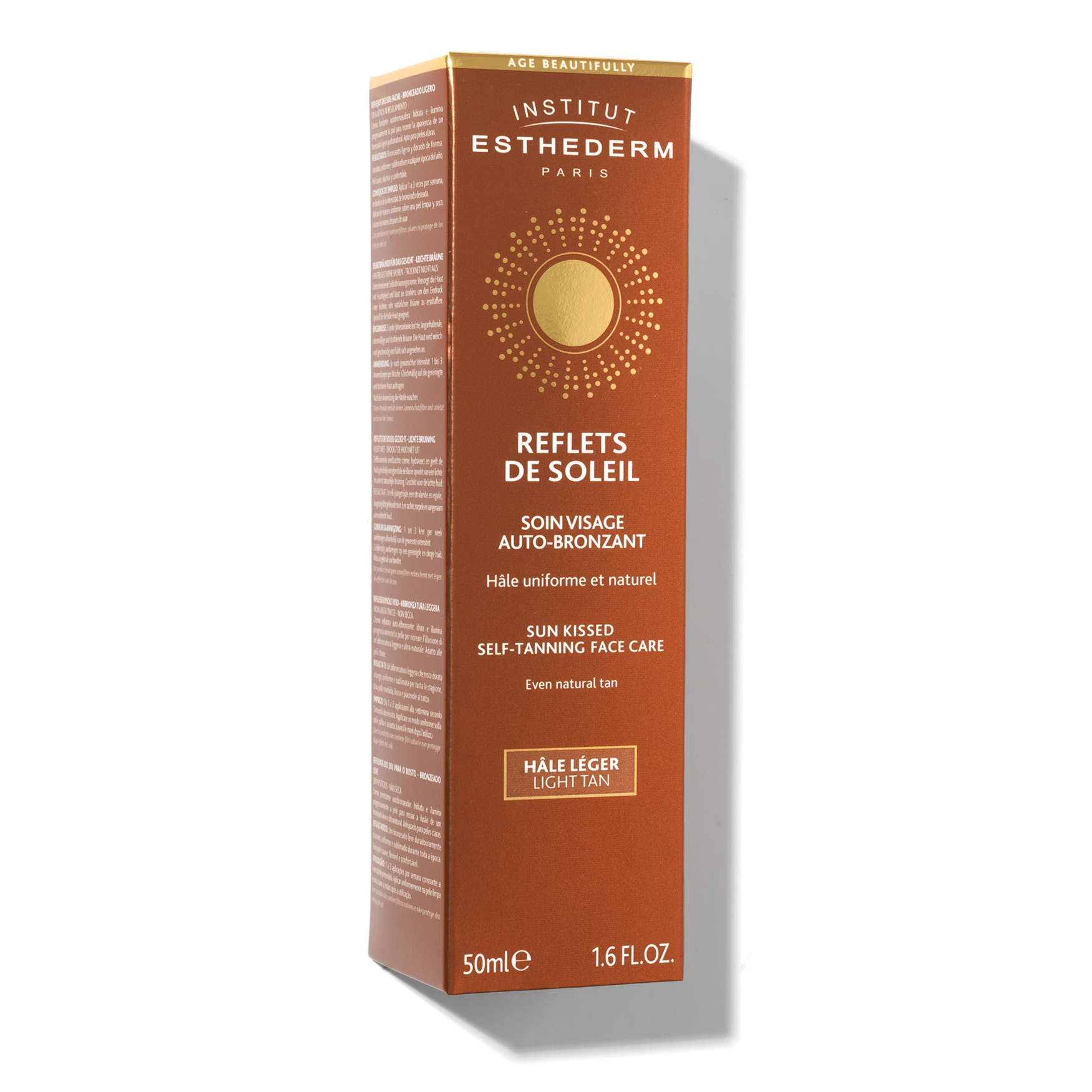 Institut Esthederm Sun Kissed Self-Tanning Face Cream Light Tan | Space NK, image size:1750x1750