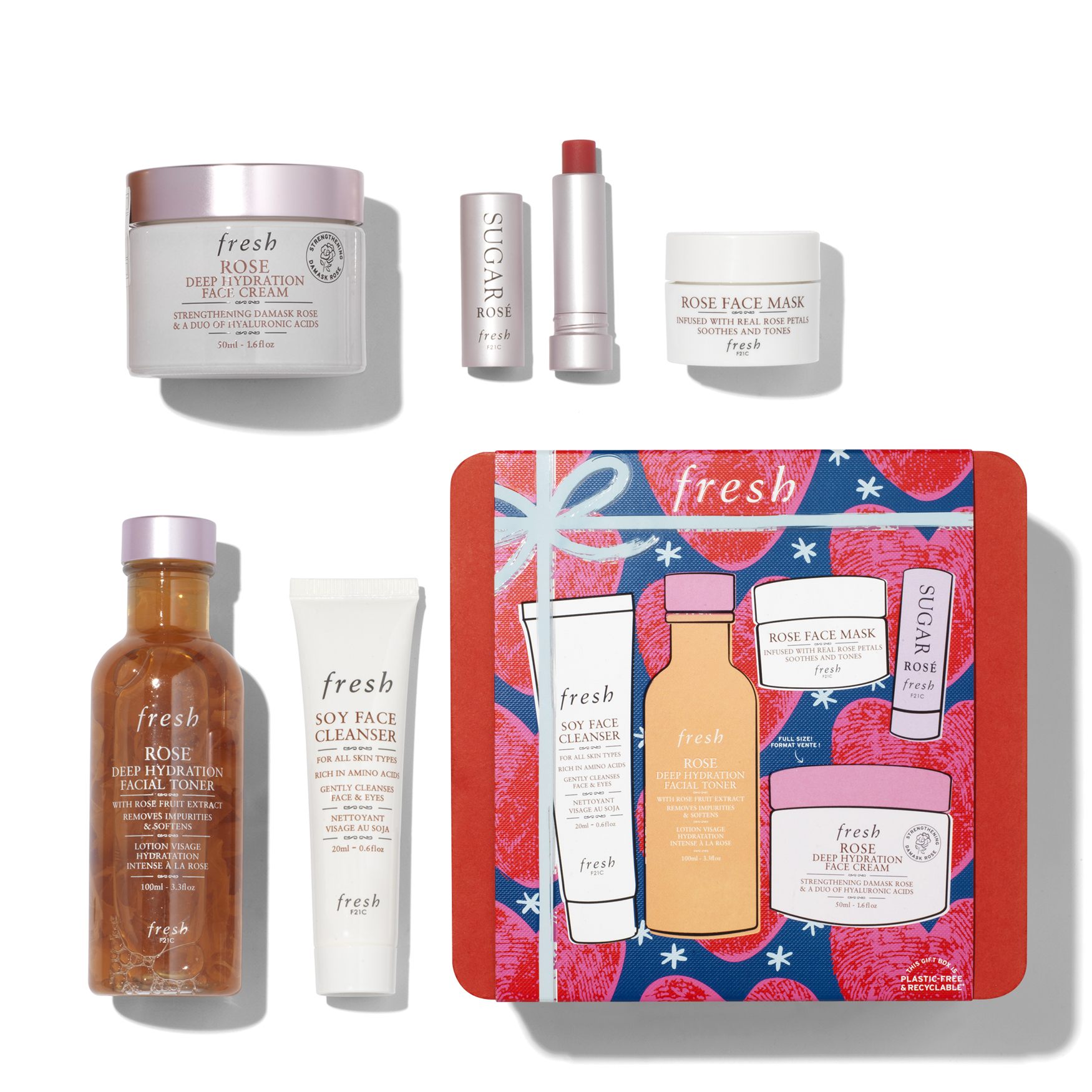 Fresh Rose Deep Hydration Skincare Set | Space NK