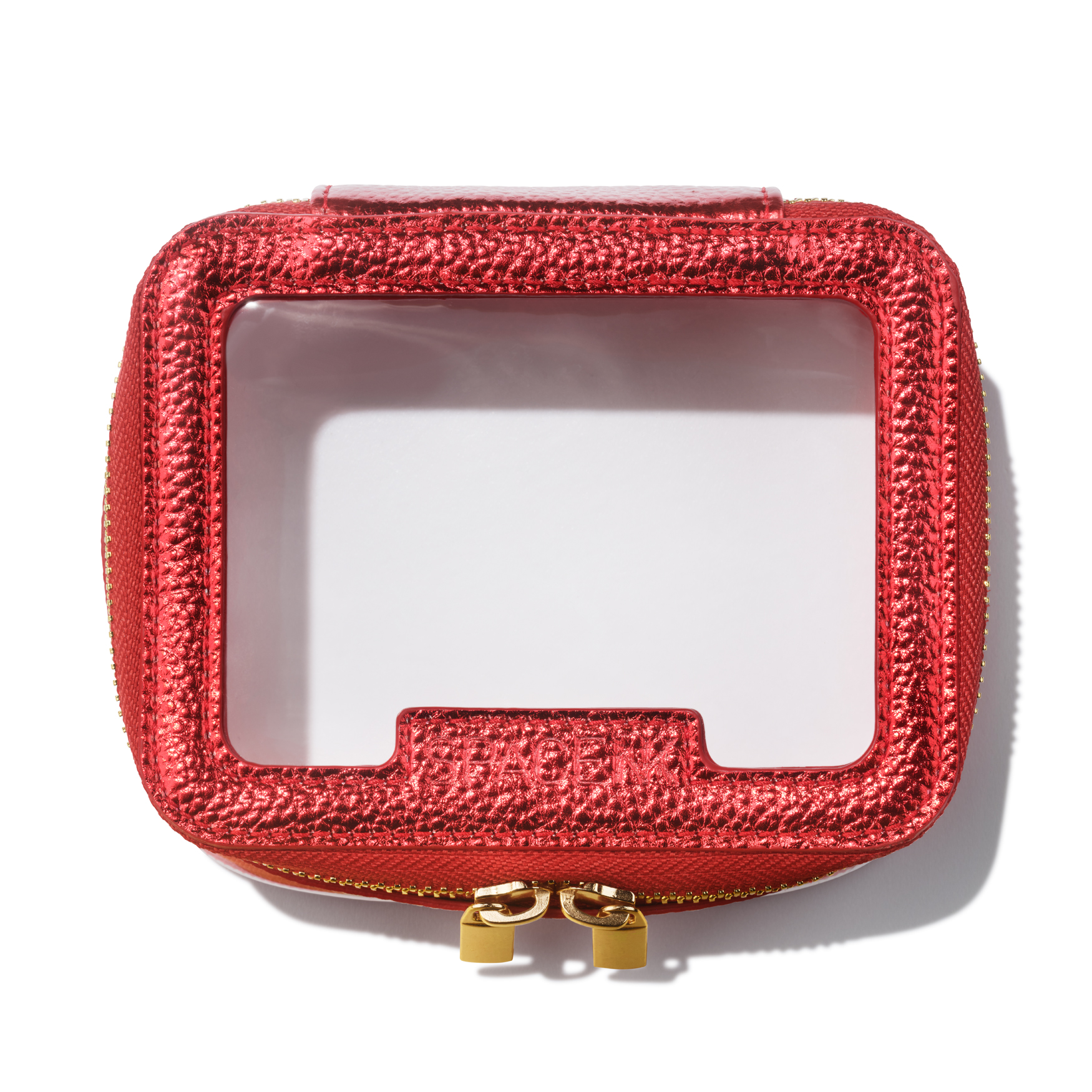 Space NK Mini Travel Bag - Metallic Red