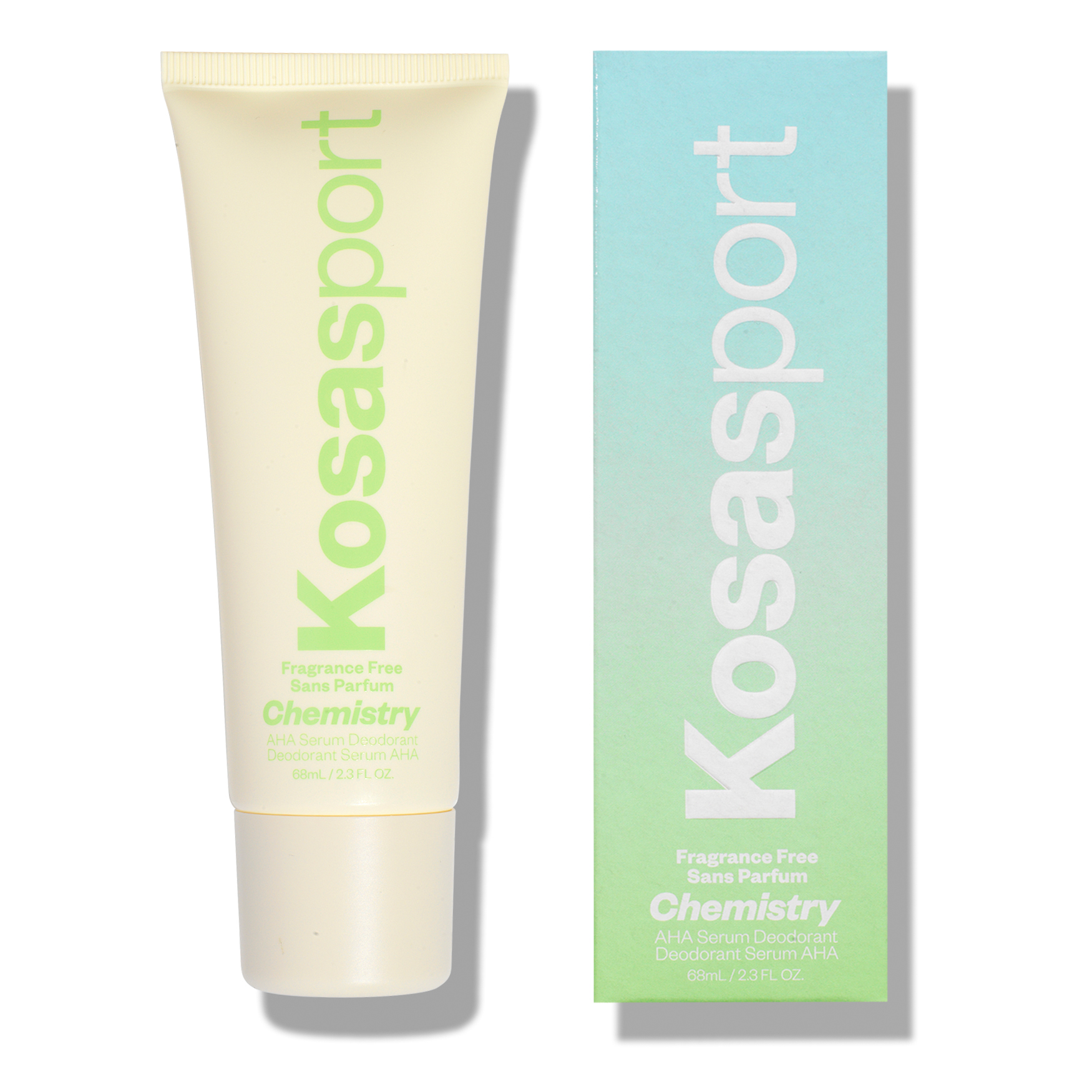KOSAS Chemistry Deodorant - AHA Serum - Fragrance Free | Space NK