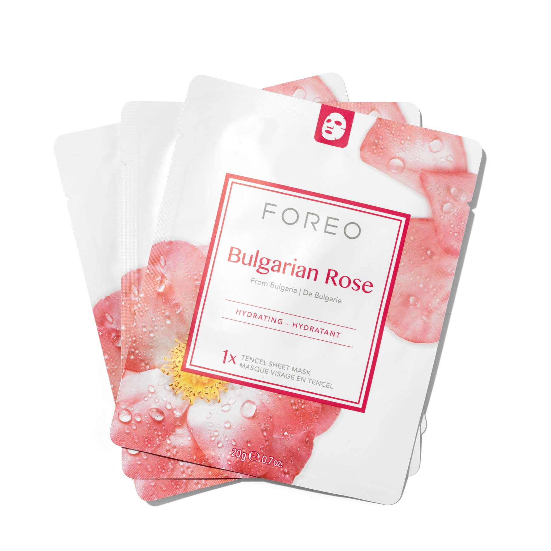 Foreo Farm To Face Sheet Mask Bulgarian Rose Space NK