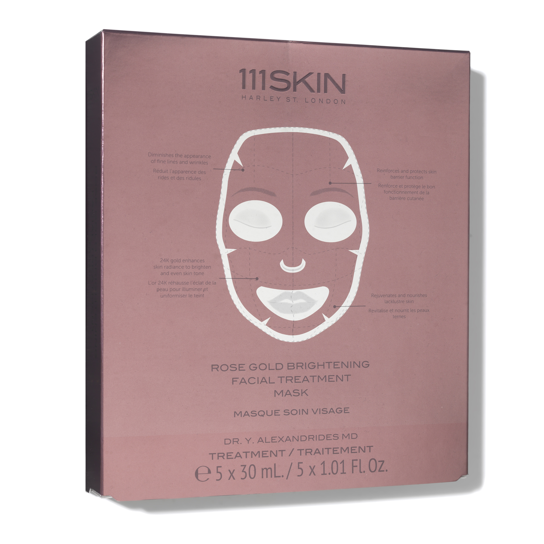 111SKIN Rose Gold Brightening Facial Treatment Mask box