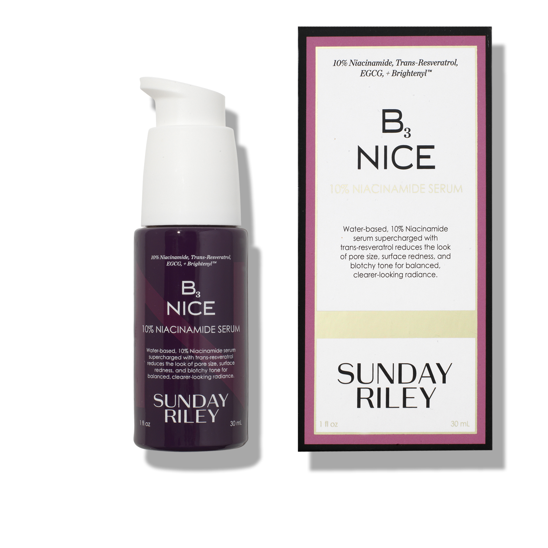 サンデーライリーB3 NICE 10% ナイアシンアミドSERUM 30mL Sunday Riley B3 Nice 10% Niacinamide Serum | Space NK