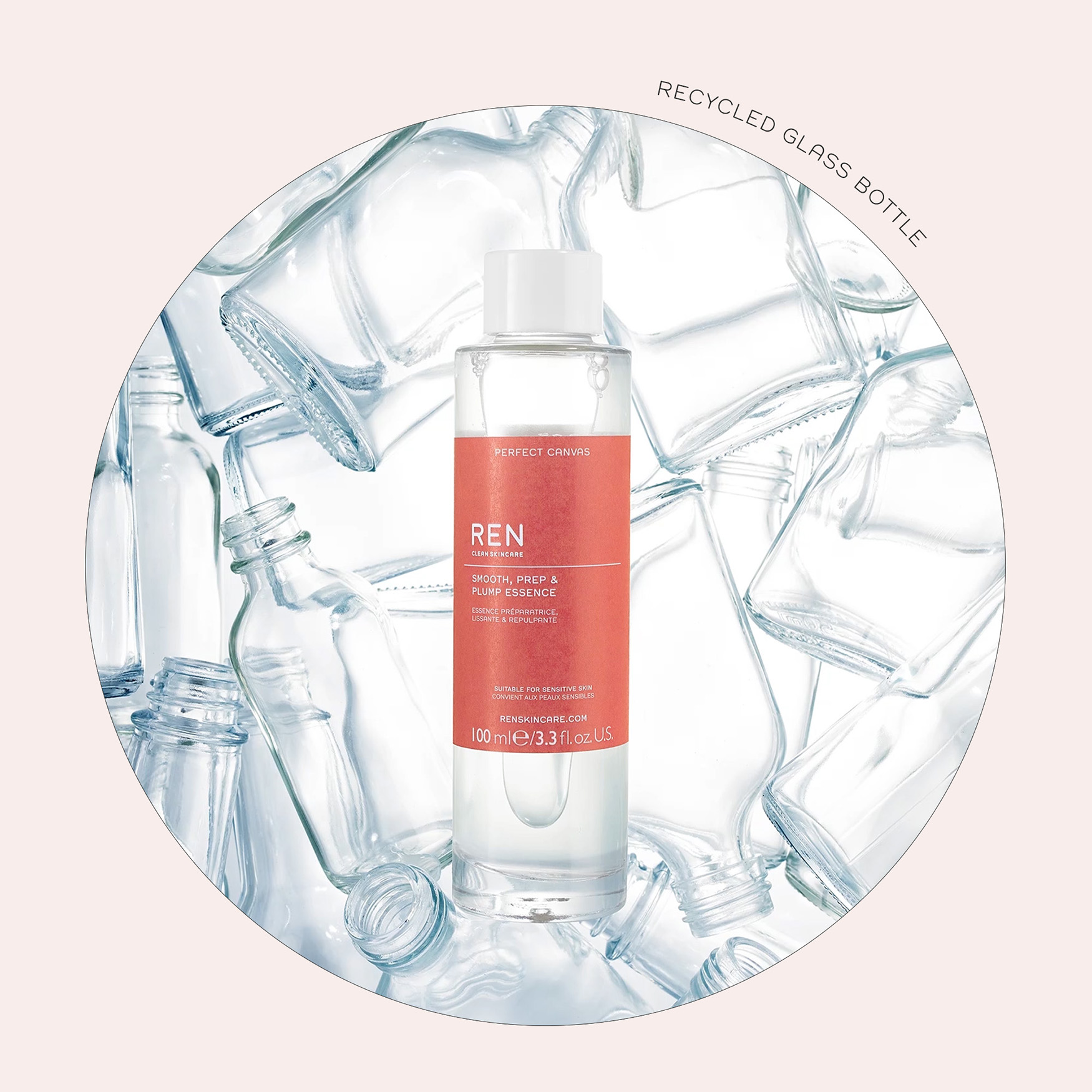 Ren Clean Skincare Perfect Canvas Smooth, Prep & Plump Essence