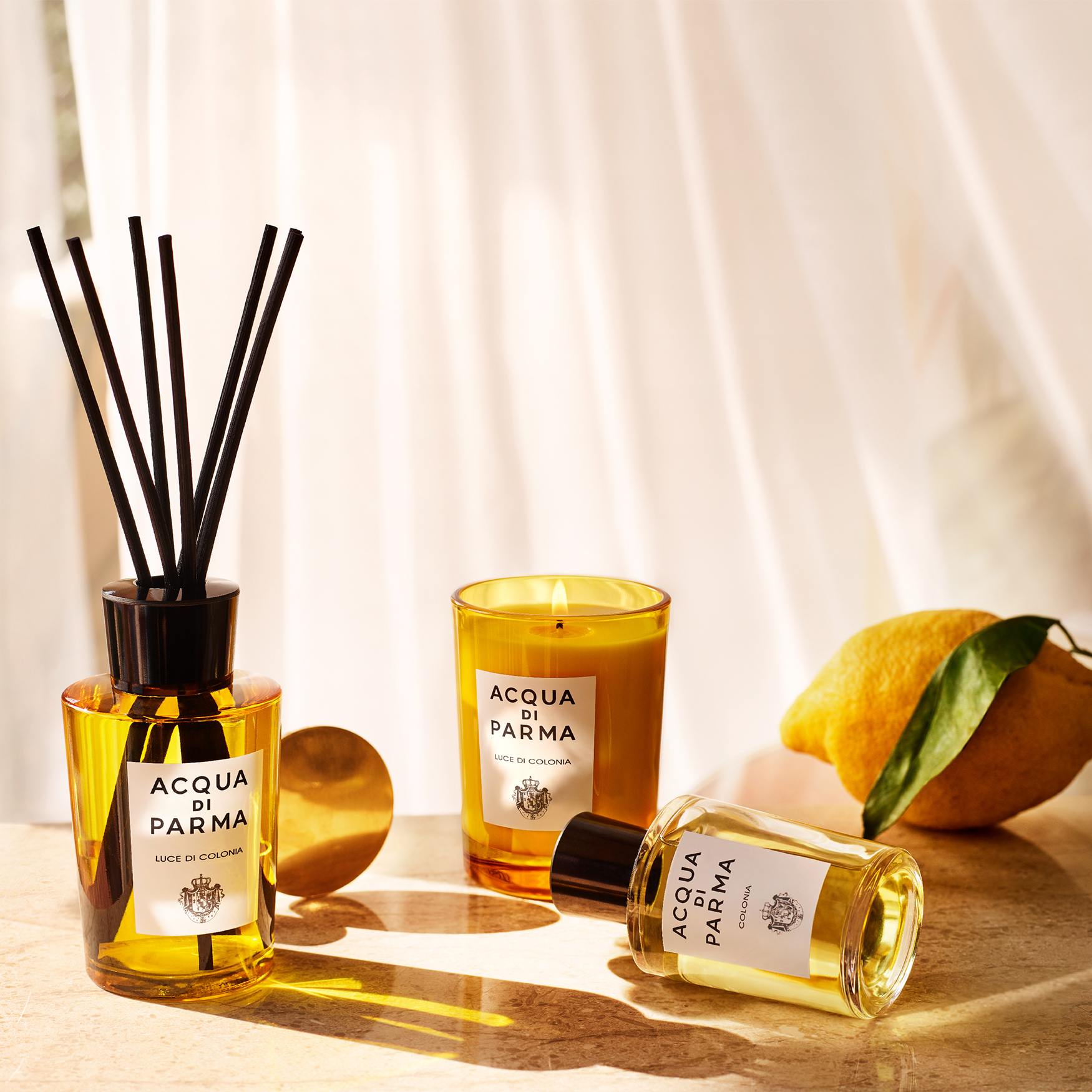 アロマグッズ ACQUA DI PARMA LUCE DI COLONIA 200g Acqua Di Parma Luce di Colonia Candle | Space NK