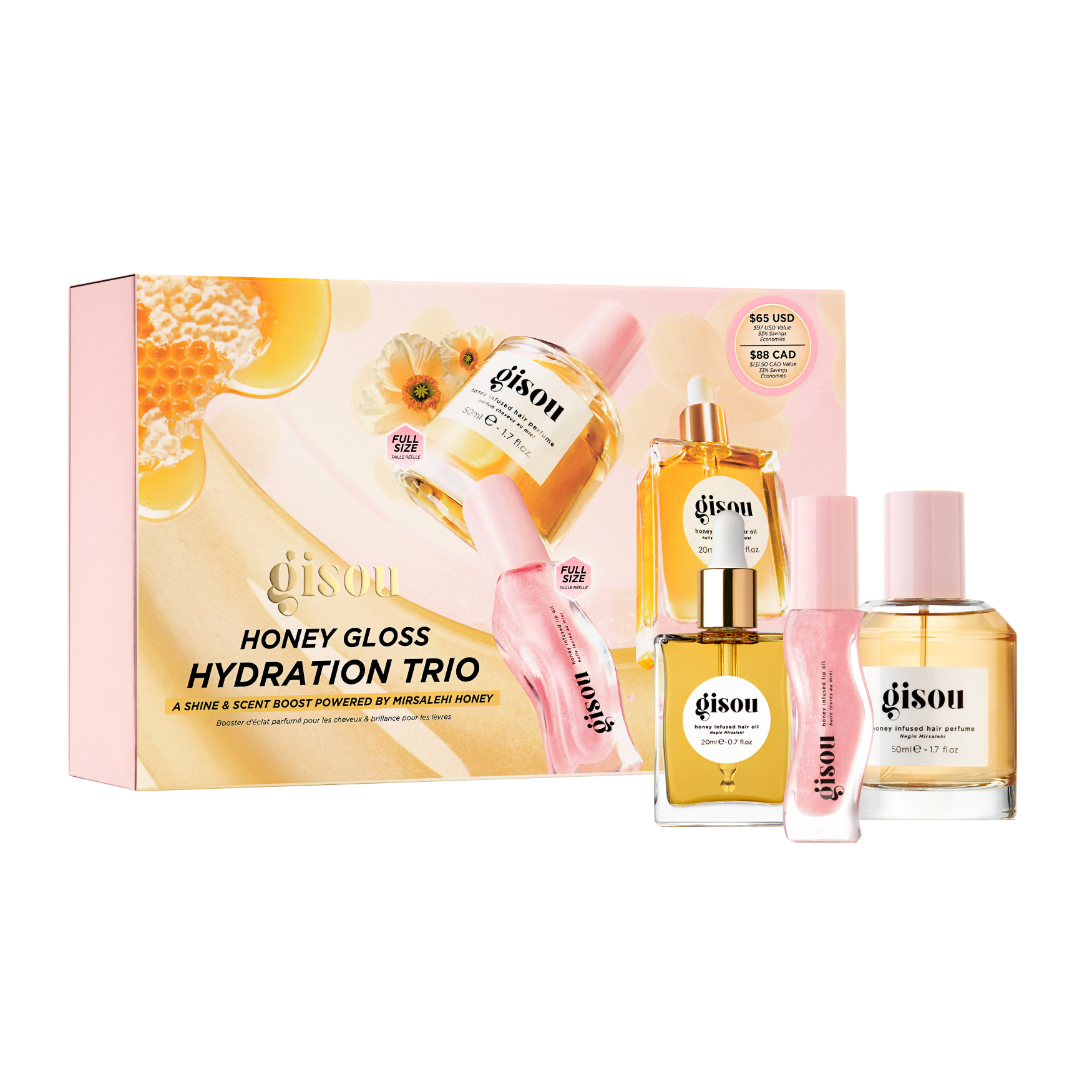Gisou Honey Gloss Hydration Trio | Space NK