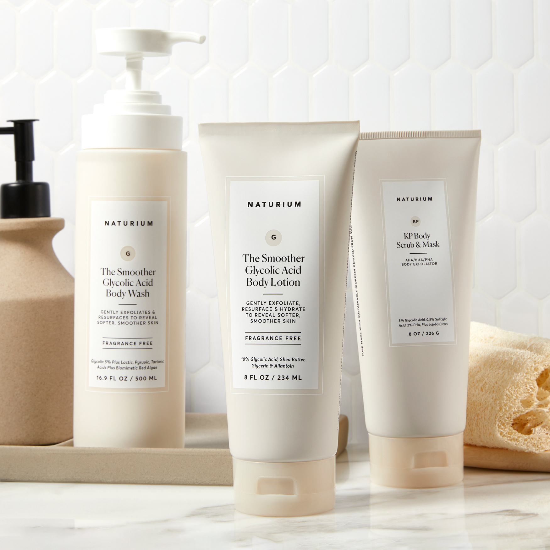 NATURIUM The Smoother Glycolic Acid Body Lotion | Space NK