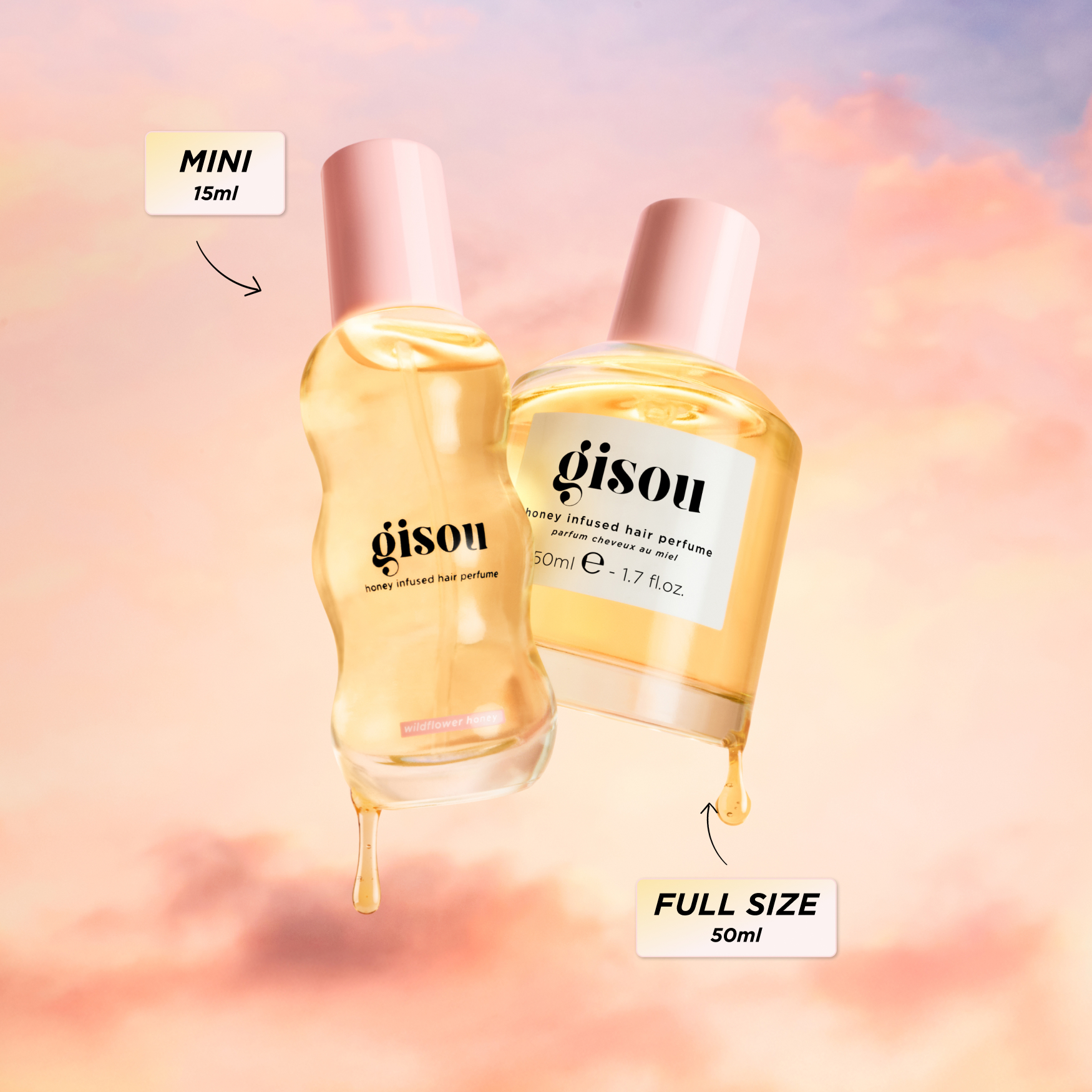 Gisou Honey Infused Hair Perfume - Wildflower Honey | Space NK