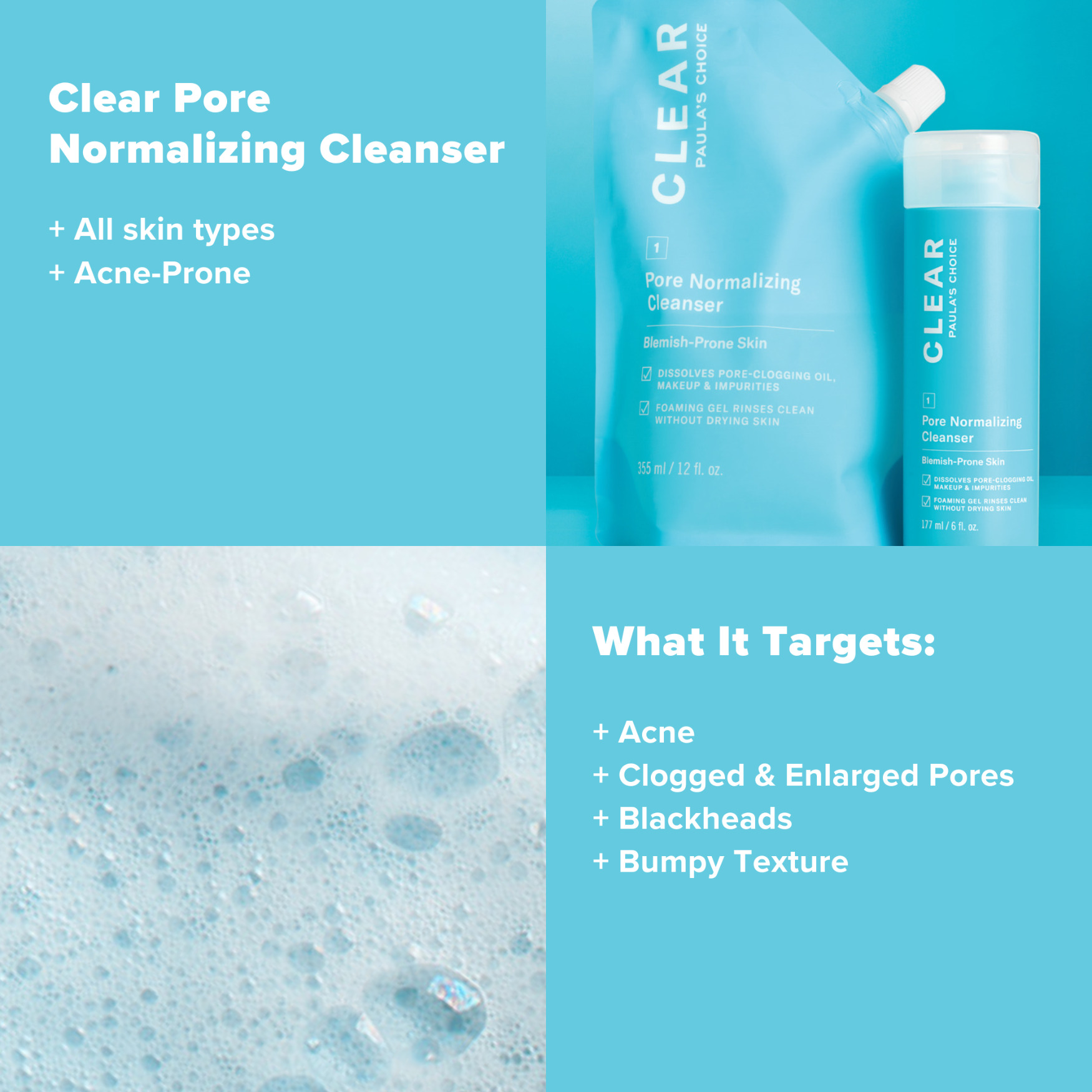 Paula's Choice Clear Pore Normalising Cleanser - Refill Pouch