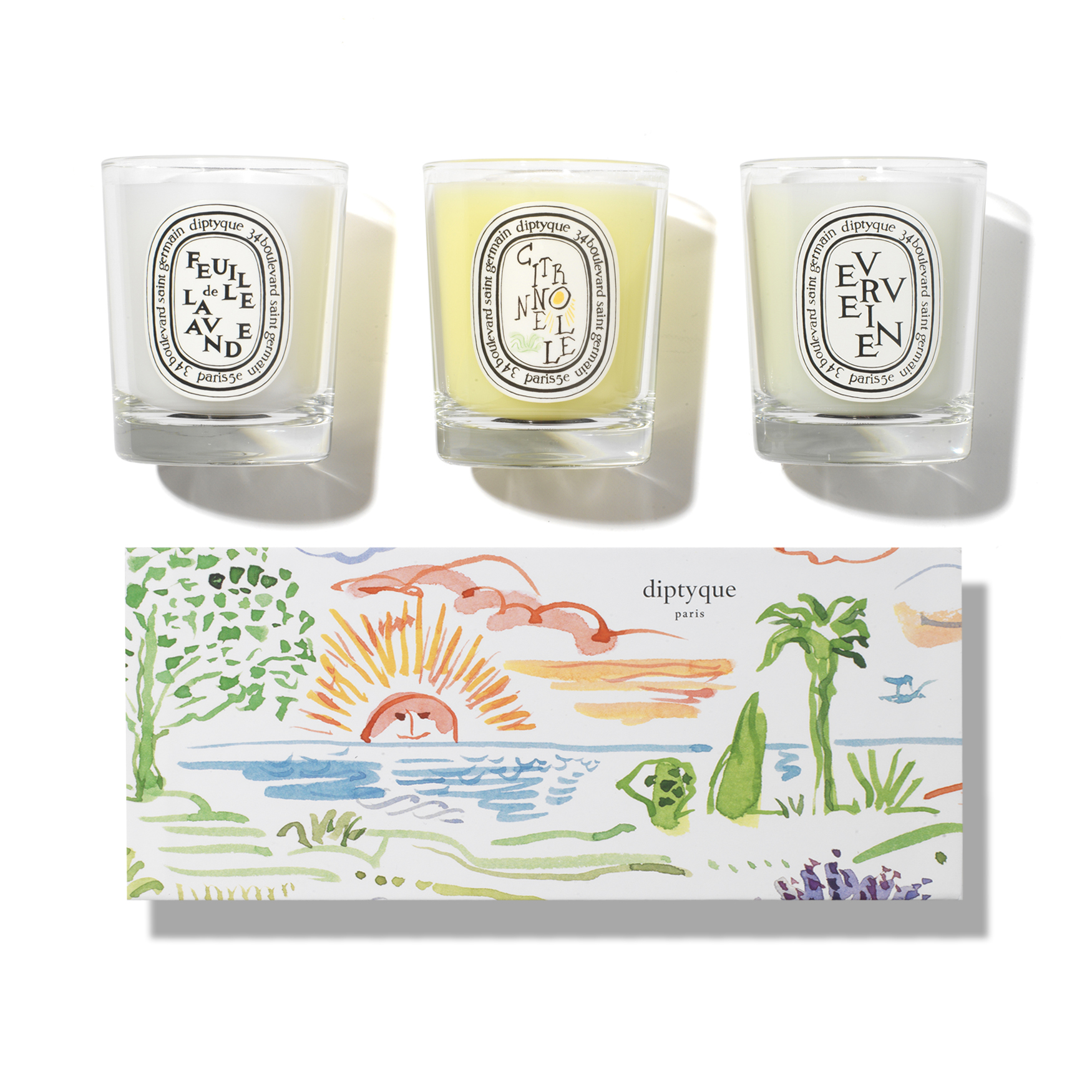 Diptyque Lot de 3 bougies Edition limitée Space NK